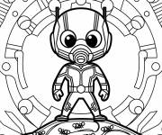 Coloriage Ant-Man dans le vaisseau spatial