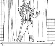 Coloriage Ant-Man debout dans le bain