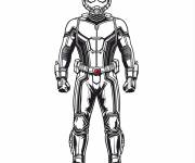 Coloriage Ant-Man debout en armure