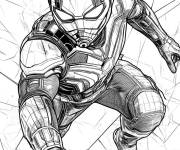 Coloriage Ant-man difficile pour adulte