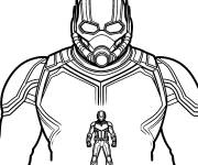 Coloriage Ant-Man en mode g&eacute;ant