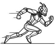 Coloriage Ant-Man en plein vitesse