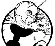 Coloriage Ant-Man en pleine action