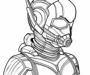 Coloriage Ant-Man en tenu et en masque
