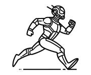 Coloriage Ant-Man en trait
