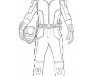 Coloriage Ant-Man enl&egrave;ve son casque