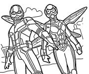 Coloriage Ant-Man et Gu&ecirc;pe du film de Marvel