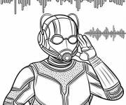 Coloriage Ant-Man et les fr&eacute;quences