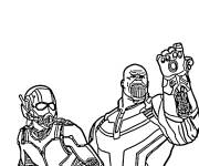Coloriage Ant-Man et Thanos