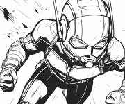 Coloriage Ant-Man f&eacute;roce