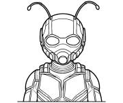 Coloriage Ant-Man h&eacute;ros inspir&eacute; des fourmis