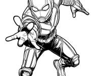 Coloriage Ant-man l&egrave;ve sa main en ligne