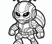 Coloriage Ant-Man membre des superh&eacute;ros de Marvel