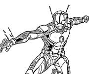 Coloriage Ant-Man montre ses techniques de combat