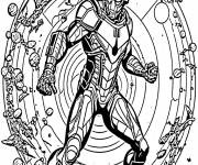 Coloriage Ant-Man protagoniste de Marvel