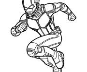 Coloriage Ant-Man qui saute