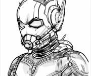 Coloriage Ant-Man r&eacute;aliste cp