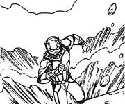 Coloriage Ant-Man s'&eacute;chappe