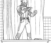 Coloriage Ant-Man se baigne