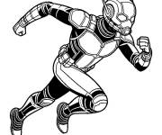 Coloriage Ant-Man se pr&eacute;cipite