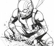 Coloriage Ant-Man se repose
