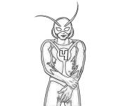 Coloriage Ant-Man stylis&eacute;
