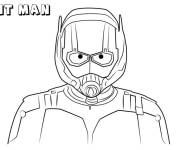 Coloriage Ant-Man vue de face