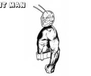 Coloriage Ant-Man vue de gauche