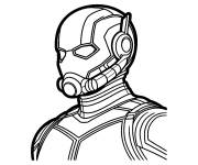 Coloriage Ant-Man vue proche