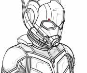 Coloriage Armure de Ant-Man d&eacute;taill&eacute;