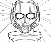 Coloriage Casque de Ant-Man d&eacute;taill&eacute;
