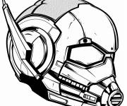 Coloriage Casque de Ant-Man du monde de Marvel