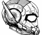 Coloriage Casque de Ant-Man haute qualit&eacute;
