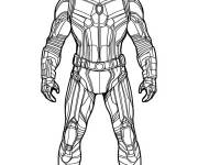 Coloriage Corps entier de Ant-man h&eacute;ros de Marvel