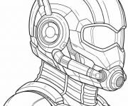 Coloriage D&eacute;tails de la casque de l'homme fourmi