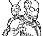 Coloriage Equipe de Ant-Man et la gu&ecirc;pe