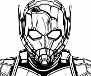 Coloriage Homme Fourmi en portant son casque