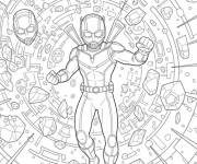 Coloriage Illustration de Ant-Man pour adulte