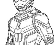 Coloriage Image de l'homme fourmi en noir et blanc