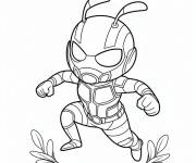 Coloriage Imagier de Ant-Man pour maternelle