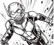 Coloriage L'h&eacute;ros homme fourmi de Marvel