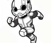 Coloriage L'homme fourmi en courant