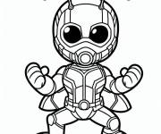 Coloriage L'homme fourmi enthousiaste