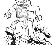 Coloriage Lego Ant-Man remport&eacute; par les fourmis
