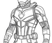 Coloriage Mod&egrave;le de Ant-man d&eacute;taill&eacute;
