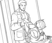 Coloriage Paul Rudd en r&ocirc;le de l'homme fourmi