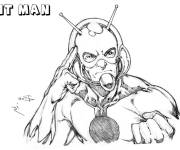 Coloriage Pencilsandstrings jouant le role de Ant Man