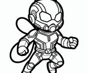 Coloriage Petit Ant-Man en volant