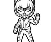 Coloriage Petit Ant-Man pr&ecirc;t pour la mission