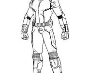Coloriage Portrait de Ant-man pour enfants